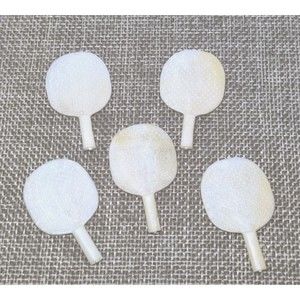 5 Vintage Barbie Ken 1970s 1980s? Clone White Ping Pong Paddles Lot Toy Accessor